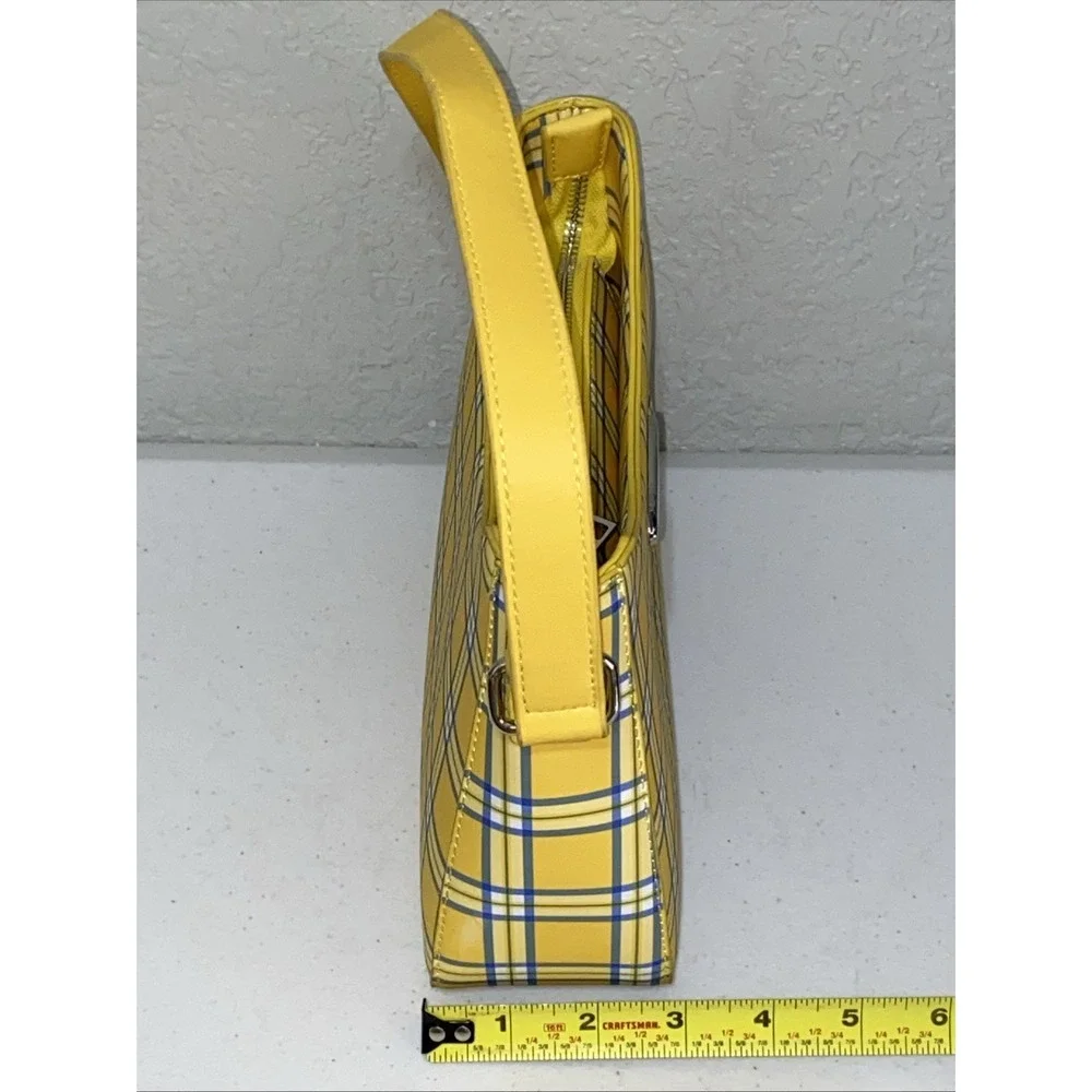 Cher Clueless Movie Celebration Classic Yellow Blue Plaid Purse Shoulder Bag